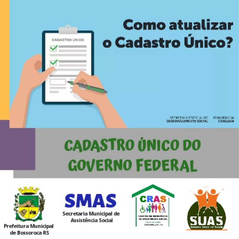 COMO ATUALIZAR O CADASTRO ÚNICO? COMO ATUALIZAR O CADASTRO ÚNICO?